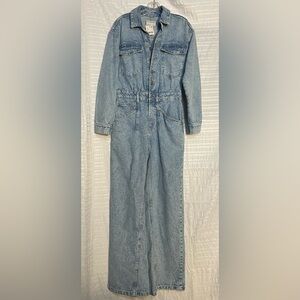 We The Free Light Blue Denim Jumpsuit size XS